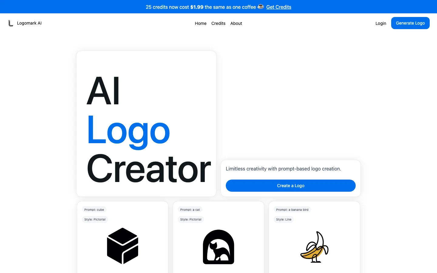 Logomark AI hero image
