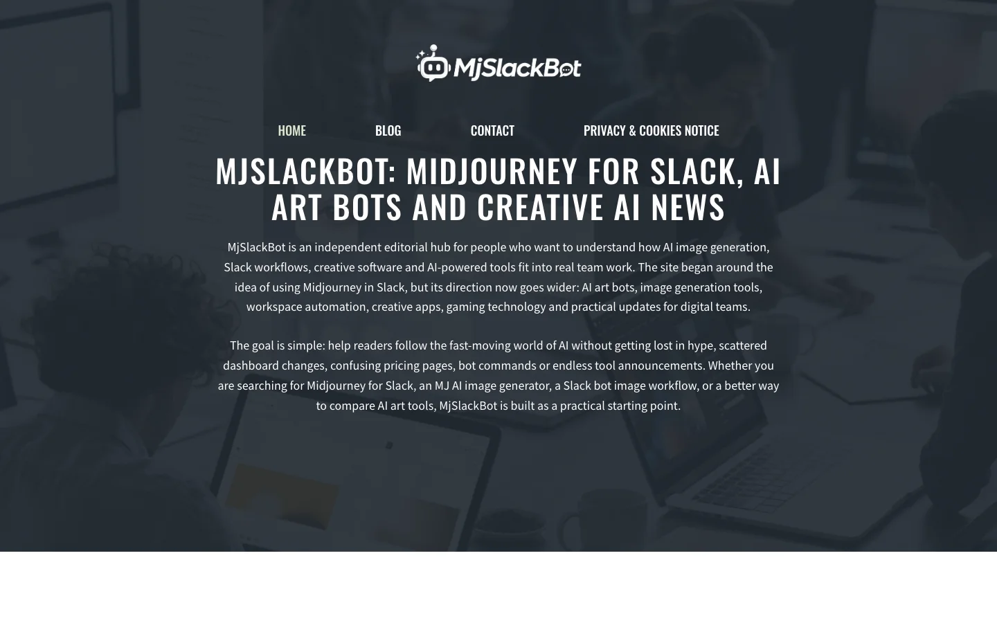 Midjourney for Slack hero image