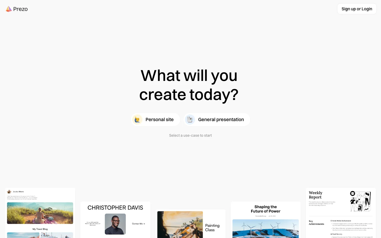 Prezo hero image