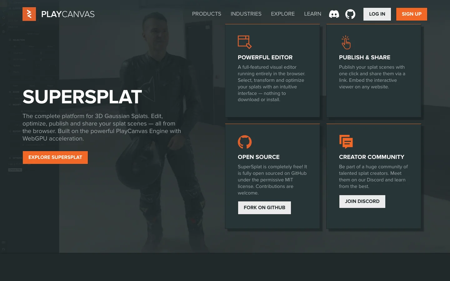 SuperSplat hero image