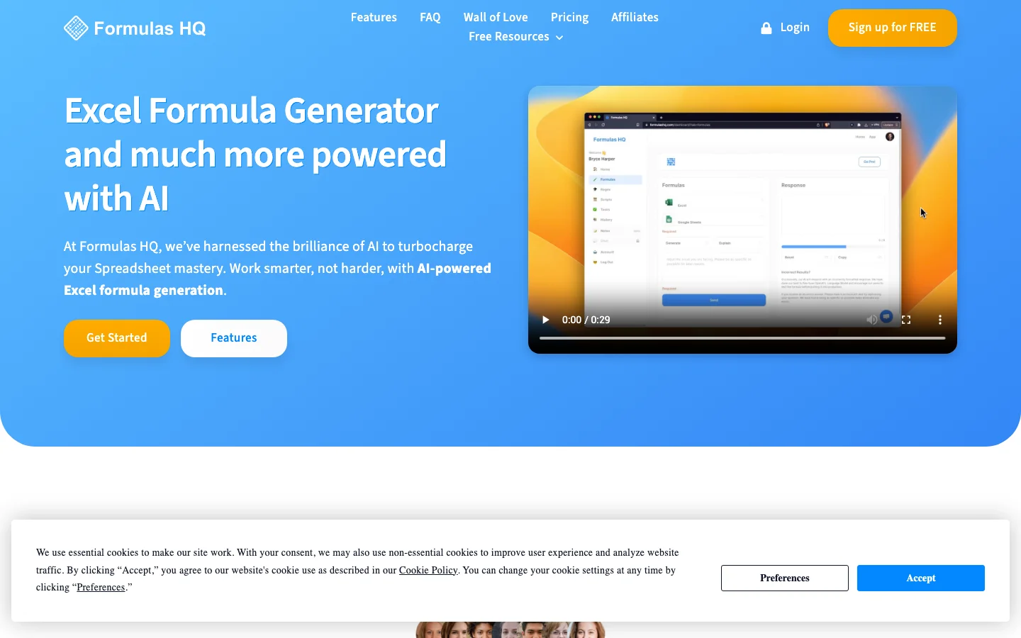 Formulas HQ hero image