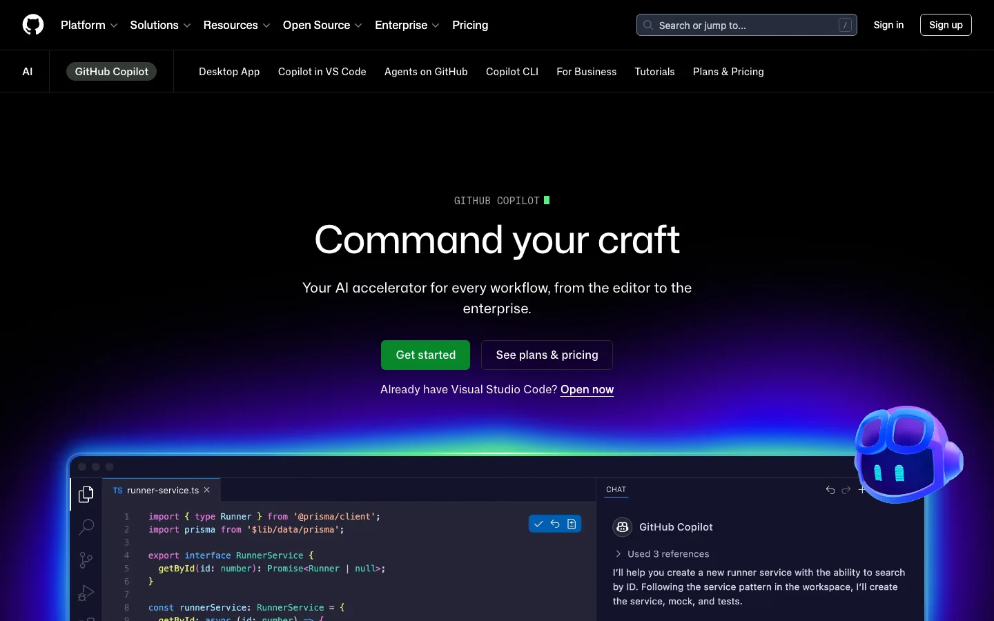 Github Copilot hero image