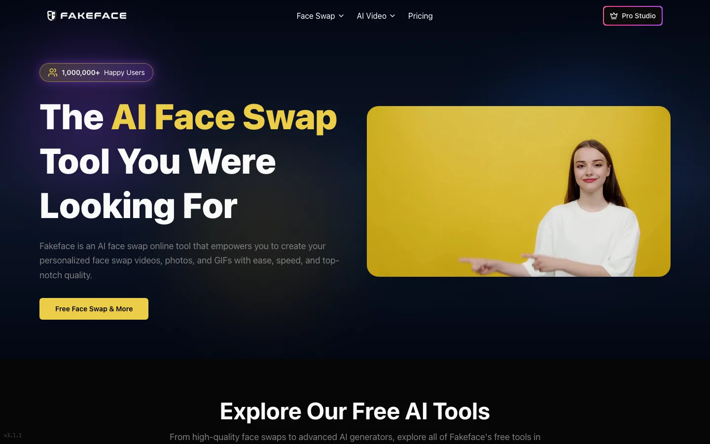 Fakeface hero image