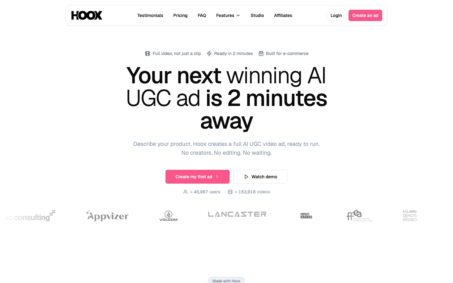 Hoox hero image