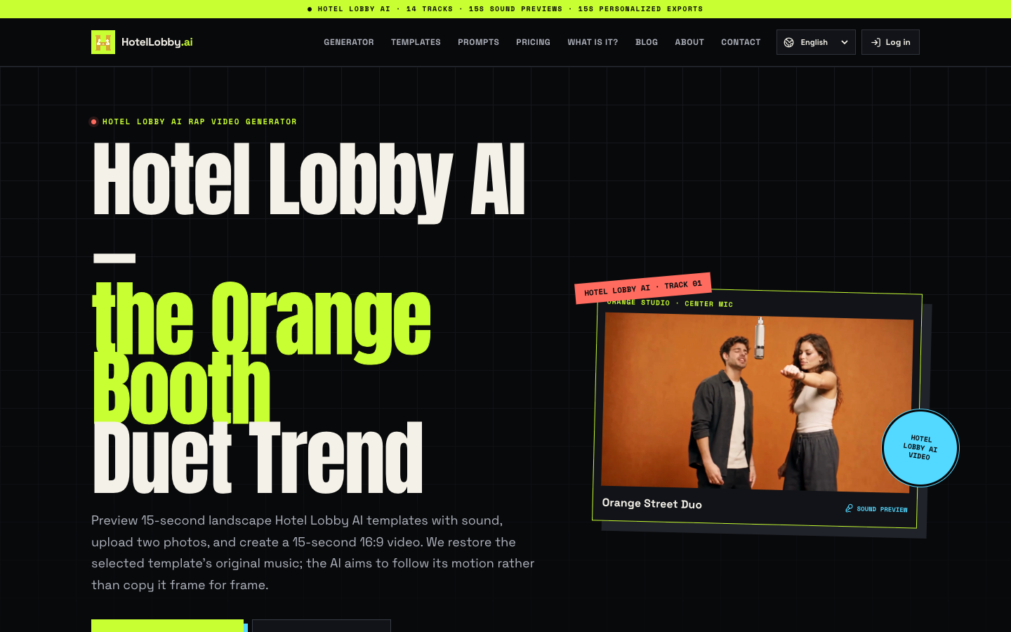 Hotel Lobby AI hero image