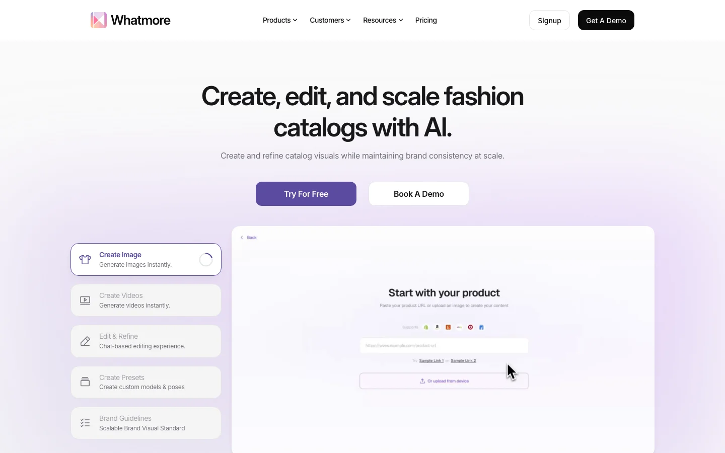 Whatmore Studio hero image