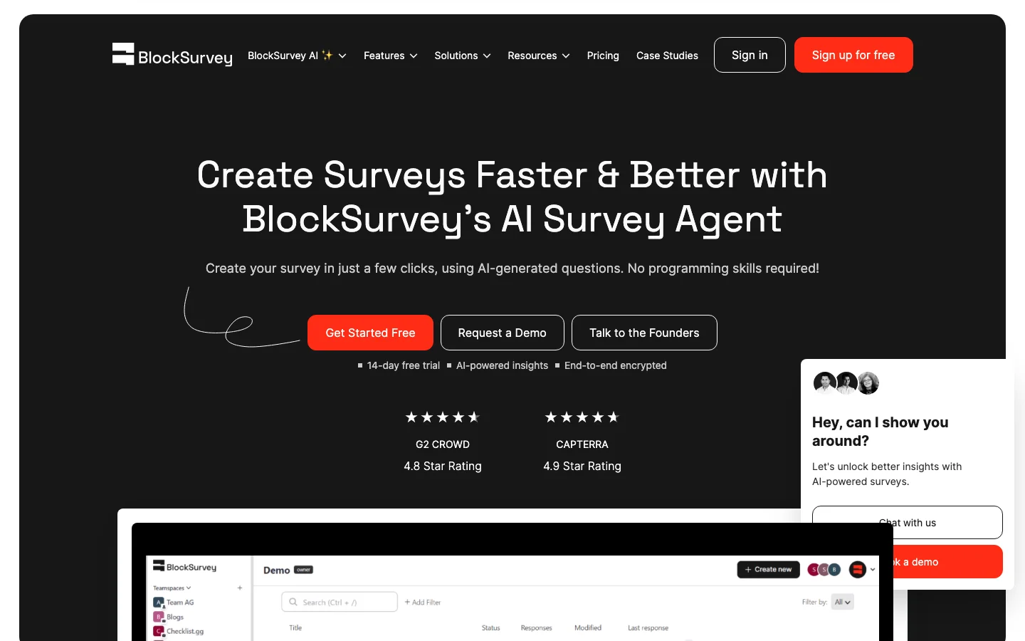 BlockSurvey hero image