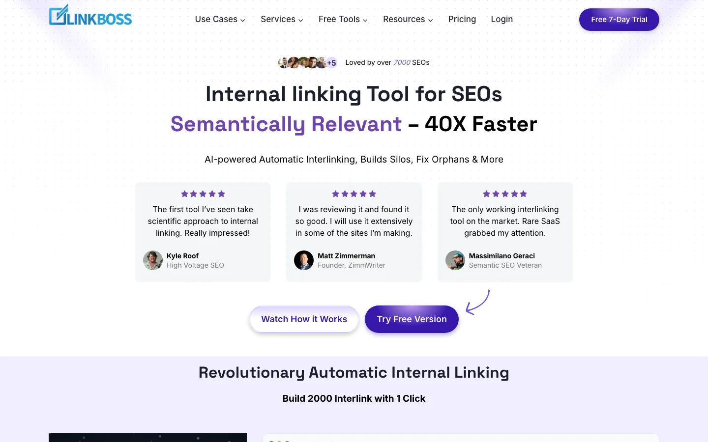 LinkBoss.io hero image