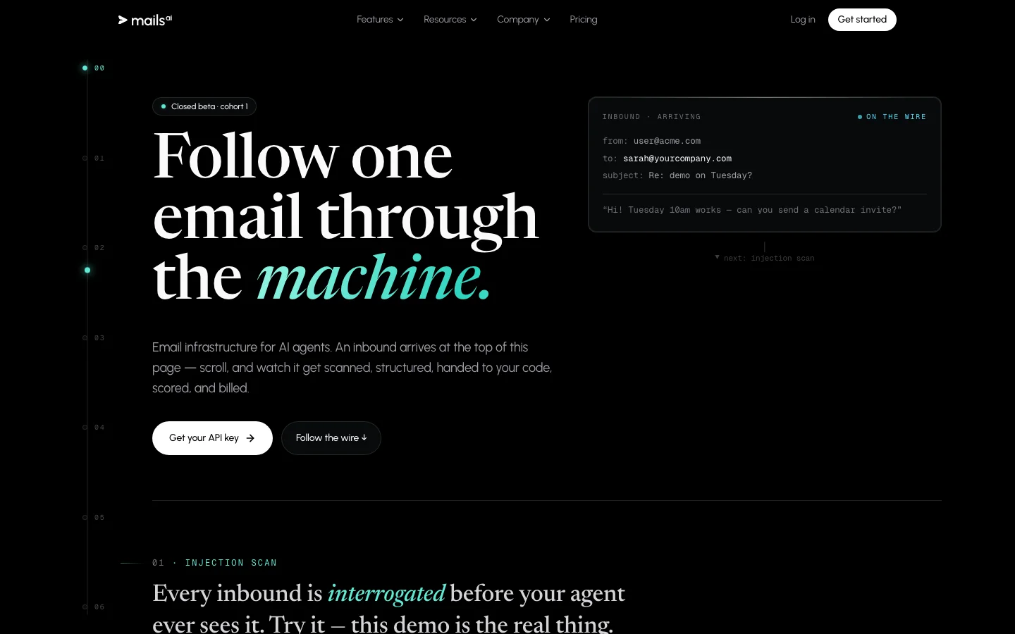 Mails.ai hero image