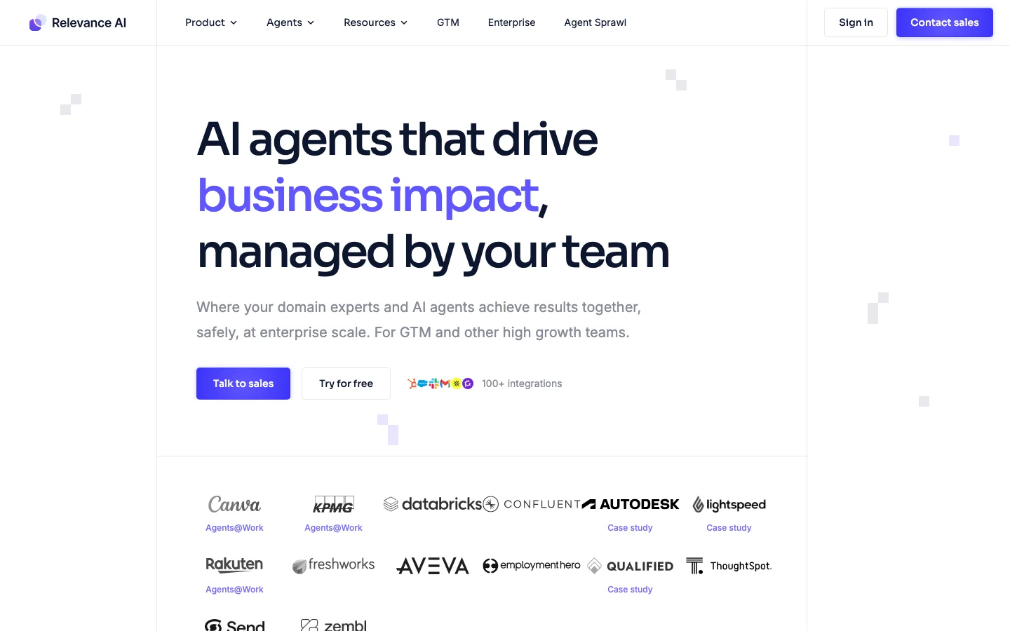 Relevance AI hero image