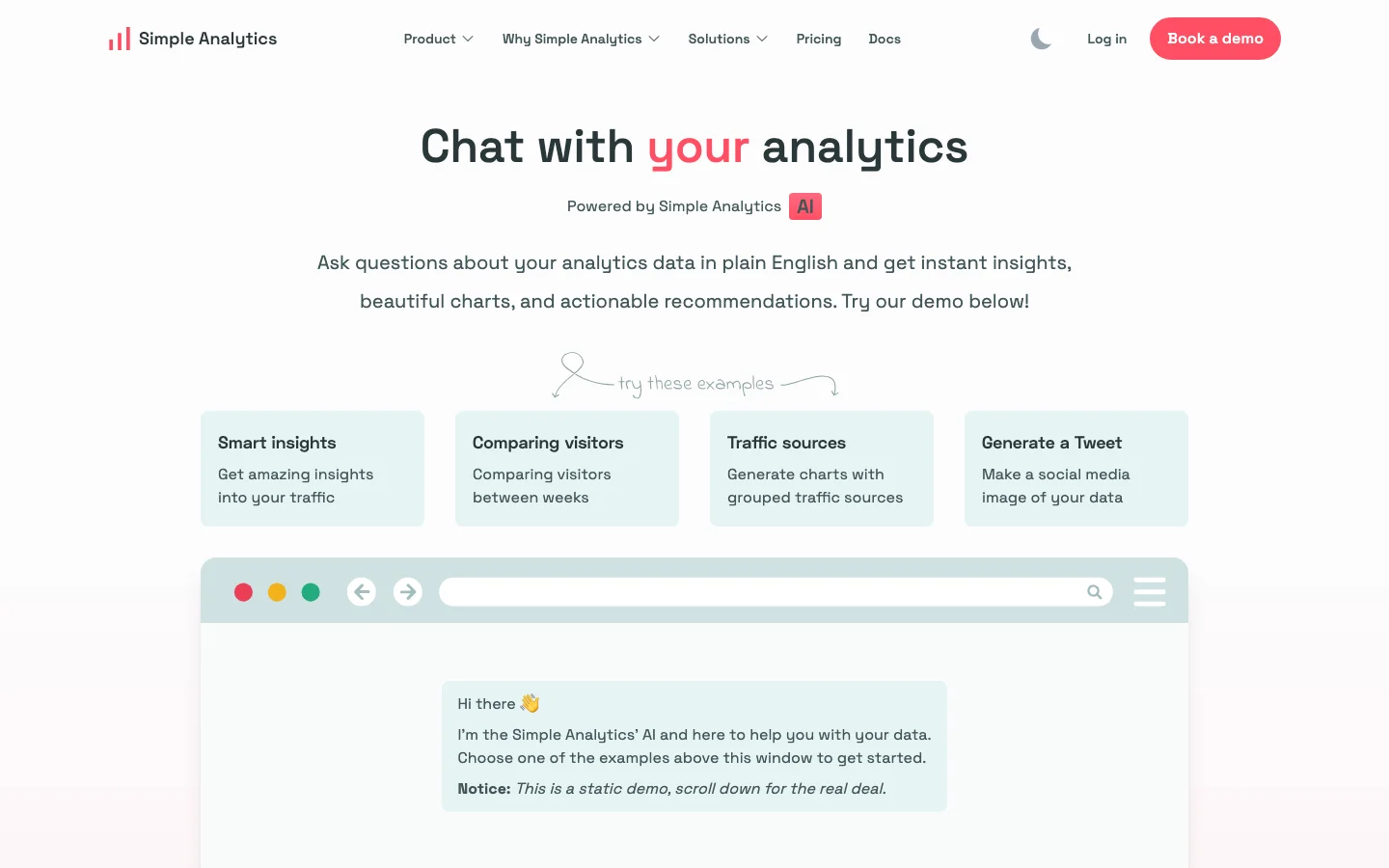Simple Analytics hero image
