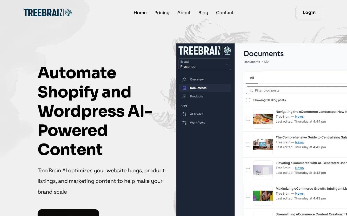 TreeBrain hero image