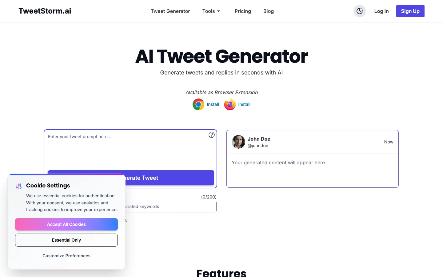 TweetStorm.ai hero image