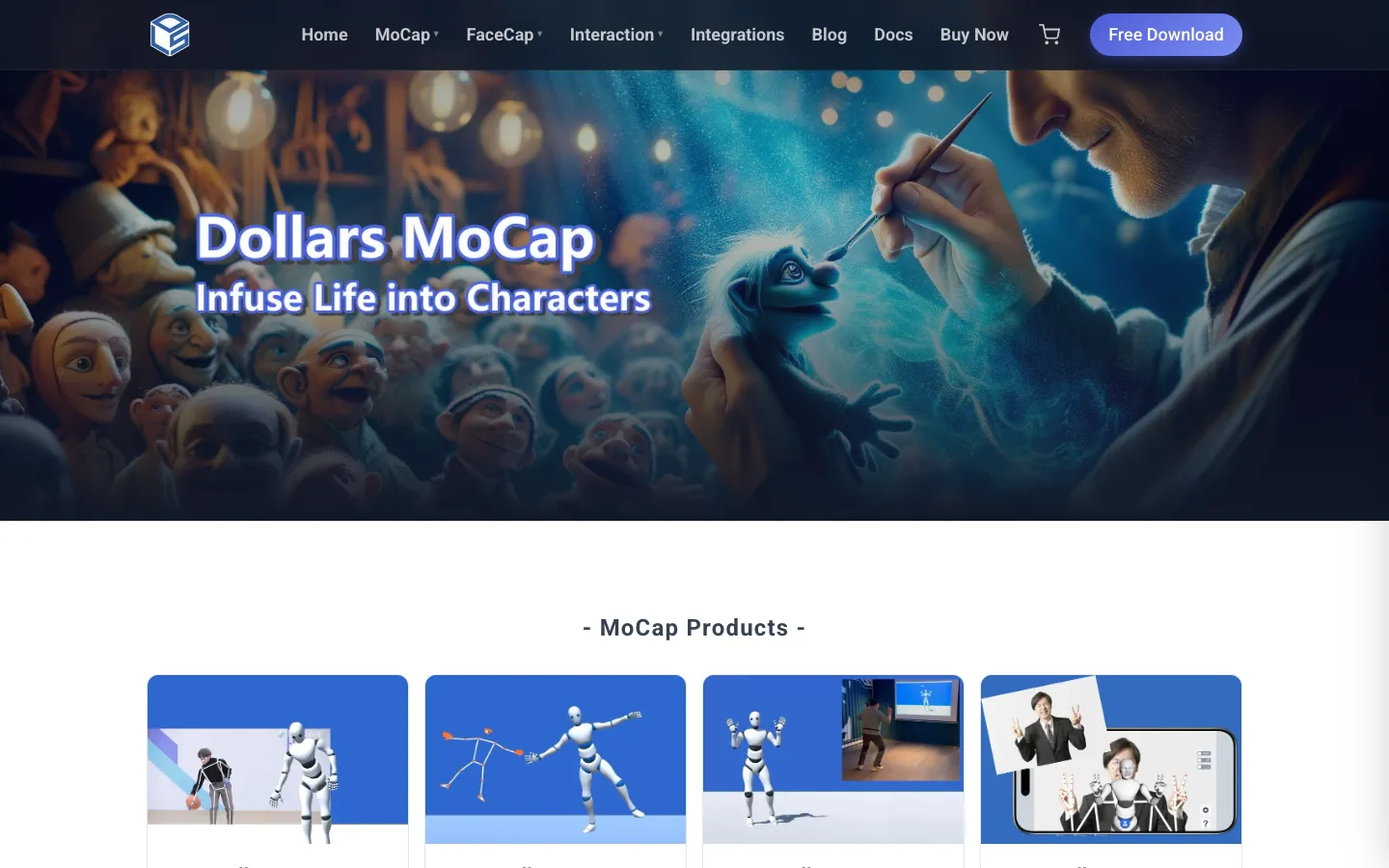 Dollars MoCap hero image