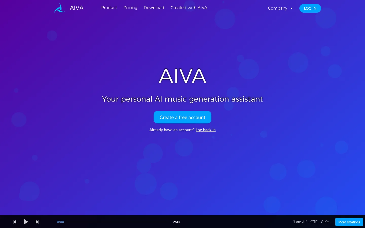 AIVA hero image