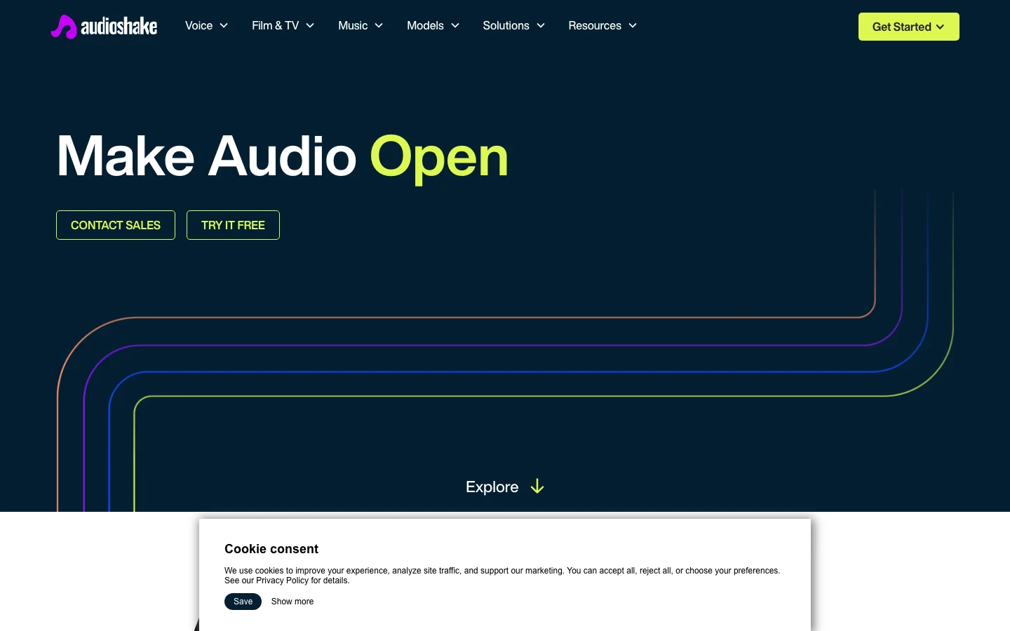 Audioshake hero image