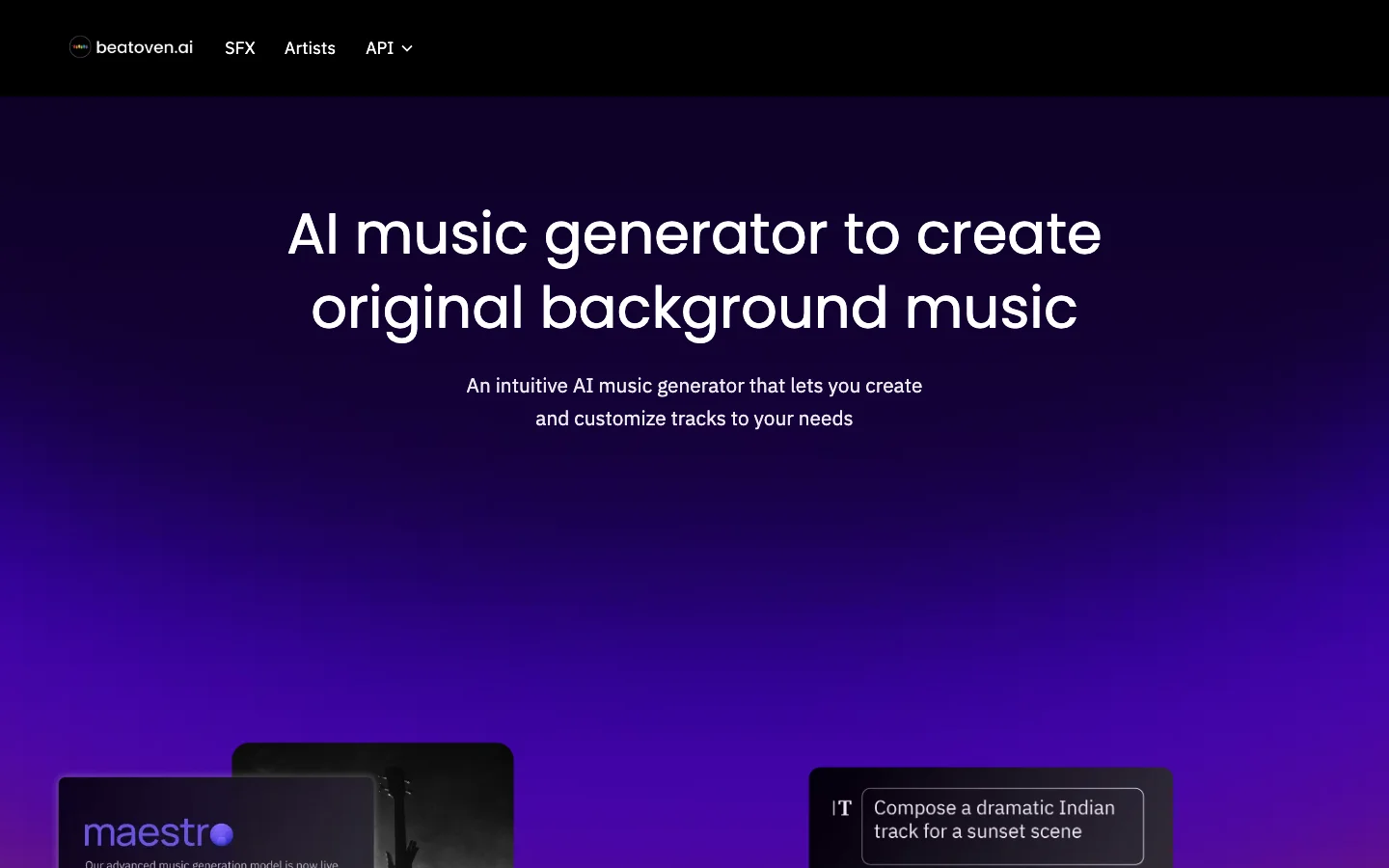 Beatoven.ai hero image