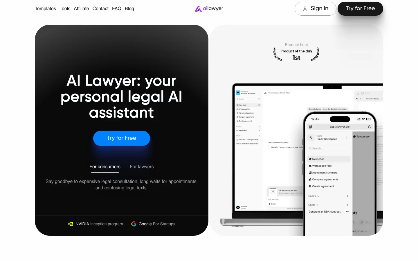 AI-Lawyer hero image