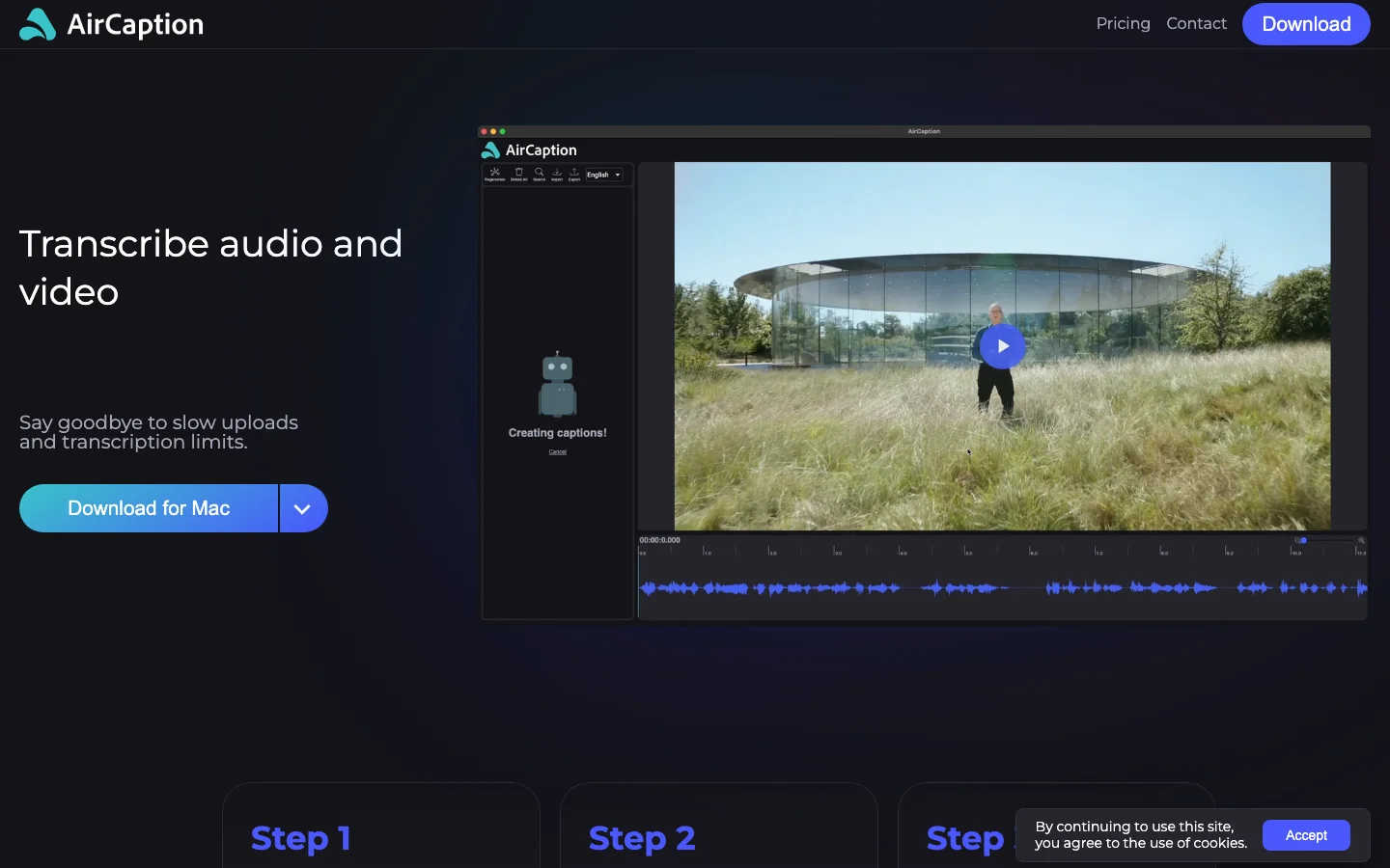 AirCaption hero image