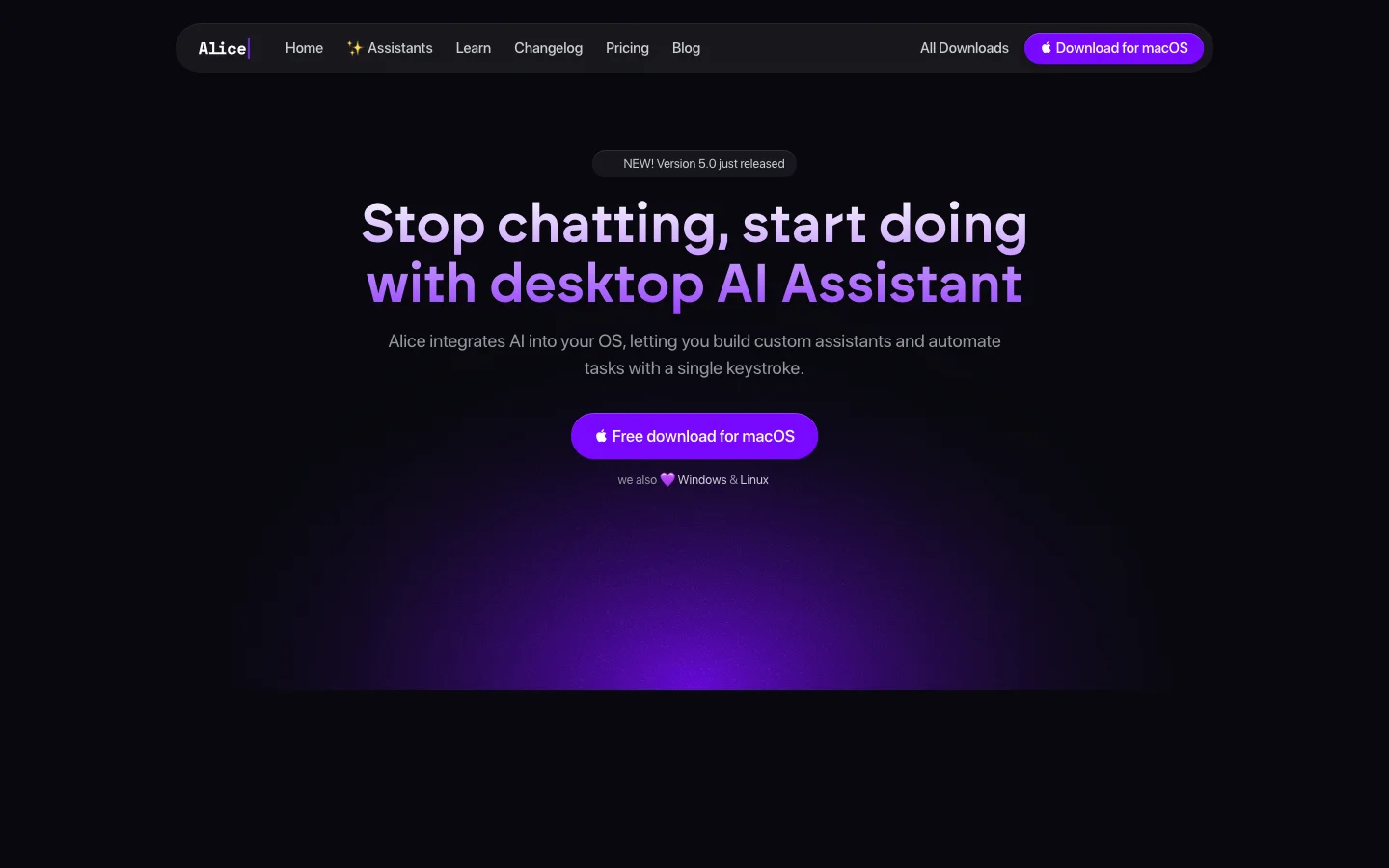 Alice App hero image