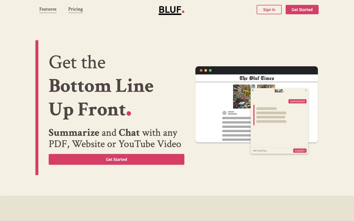 BLUF hero image