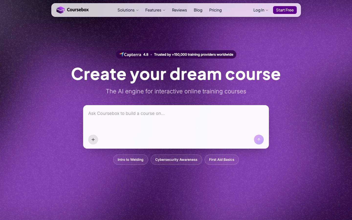 Coursebox hero image