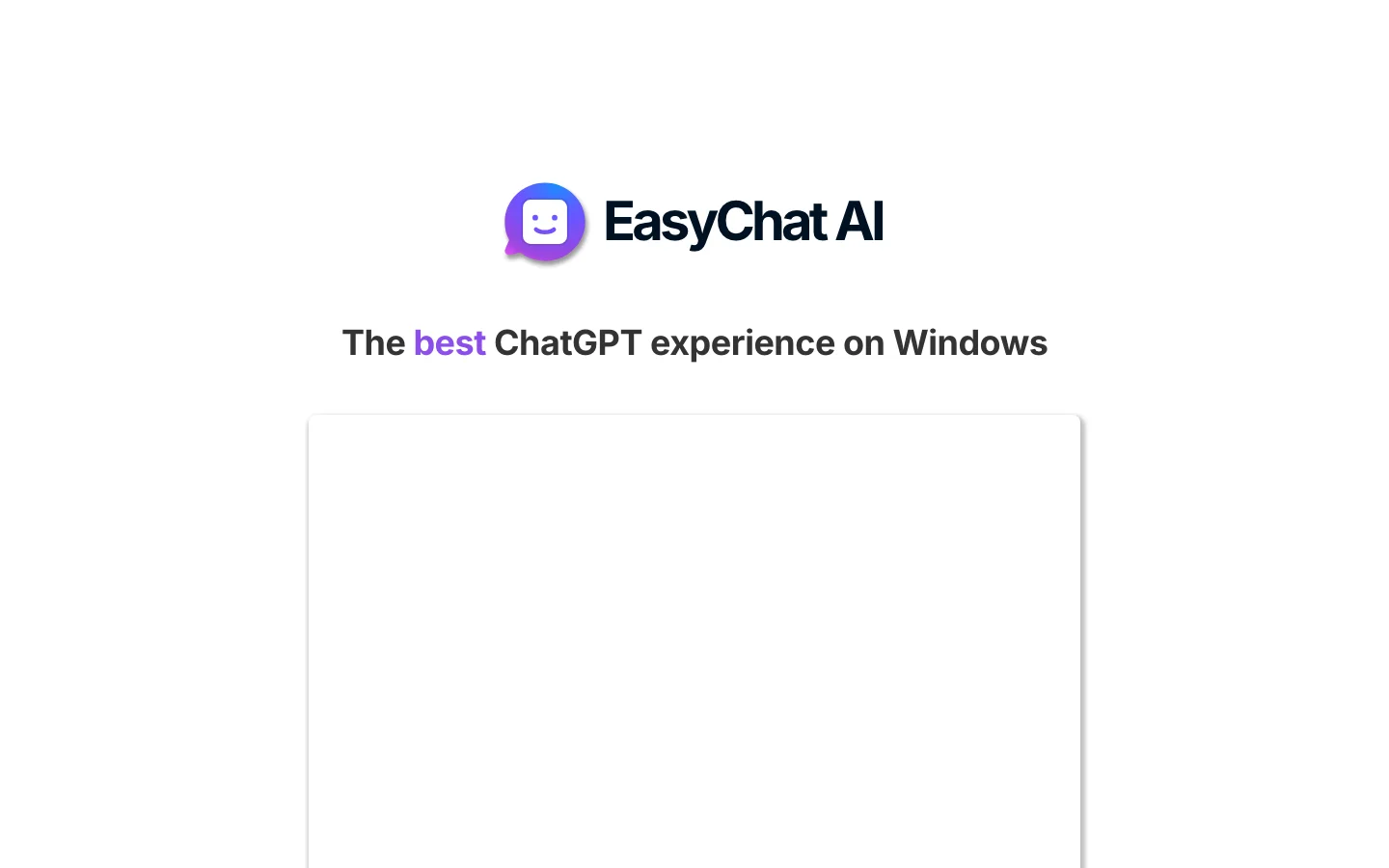 EasyChat AI hero image