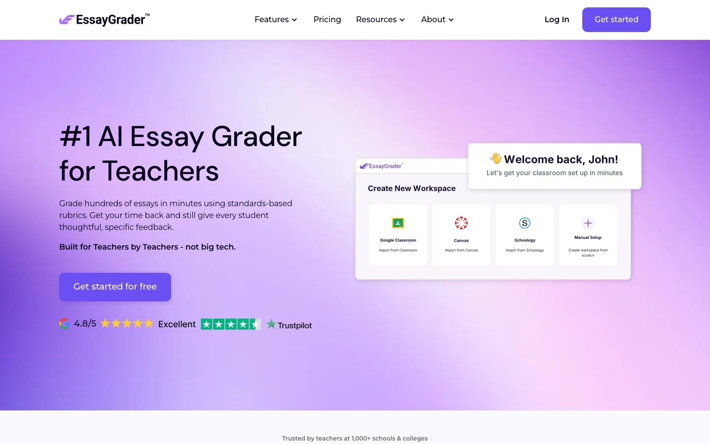 EssayGrader hero image