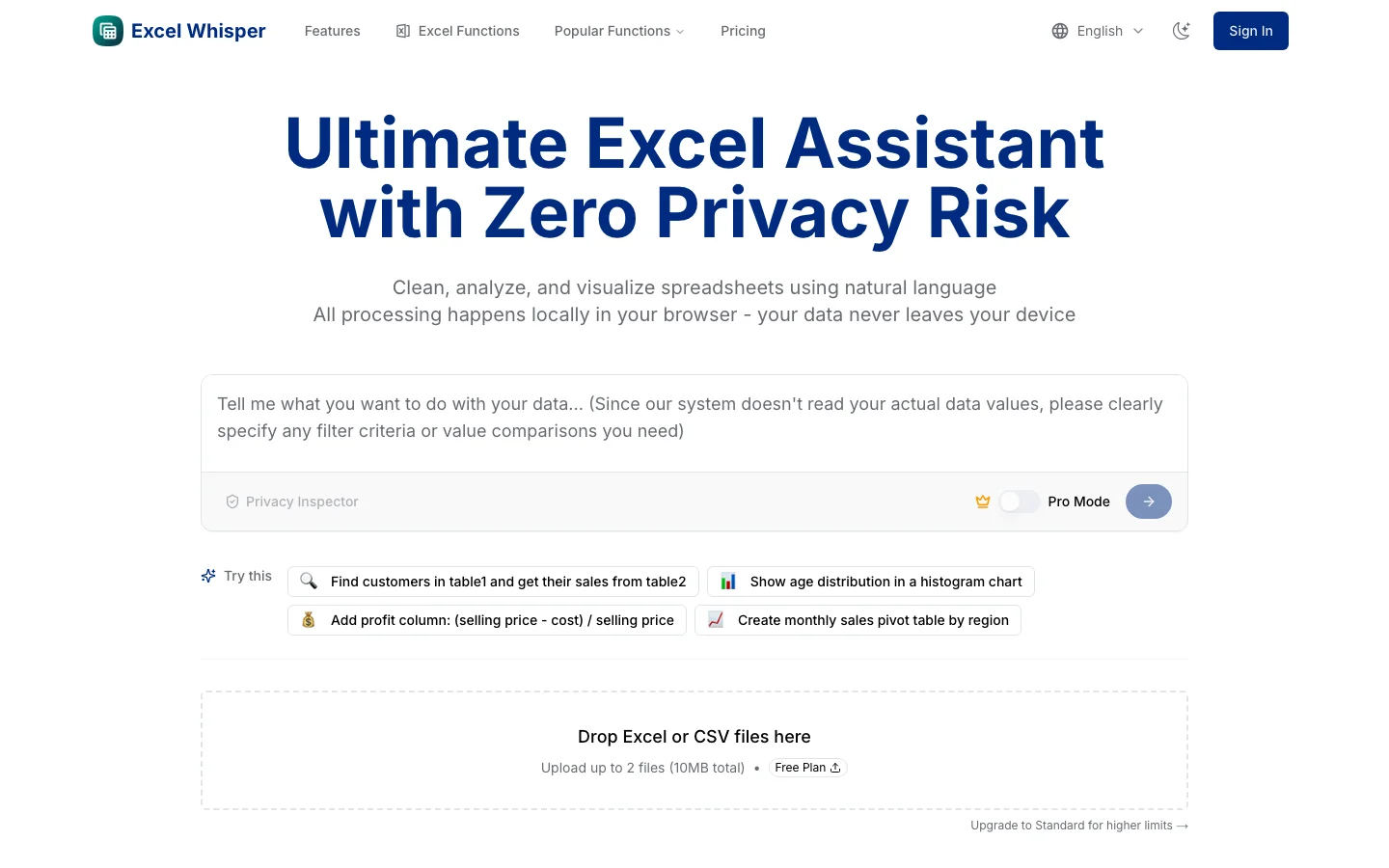Excel Whisper hero image