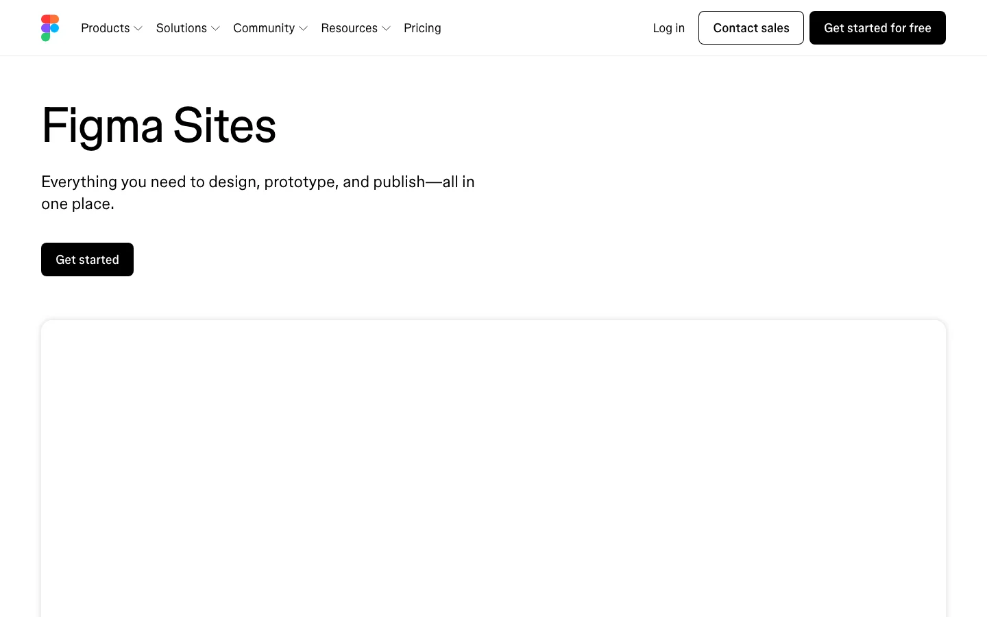 Figma Sites hero image