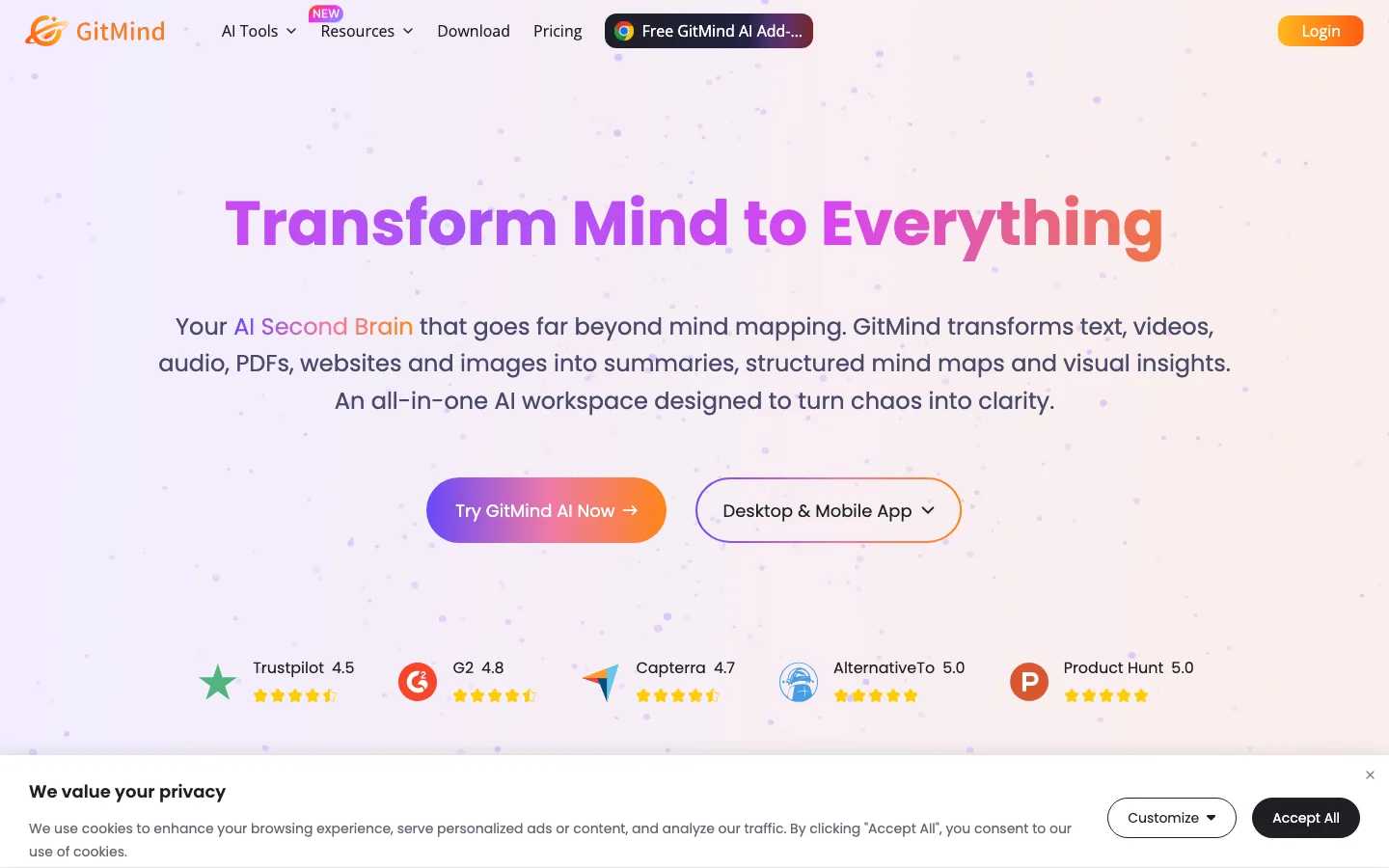 GitMind hero image