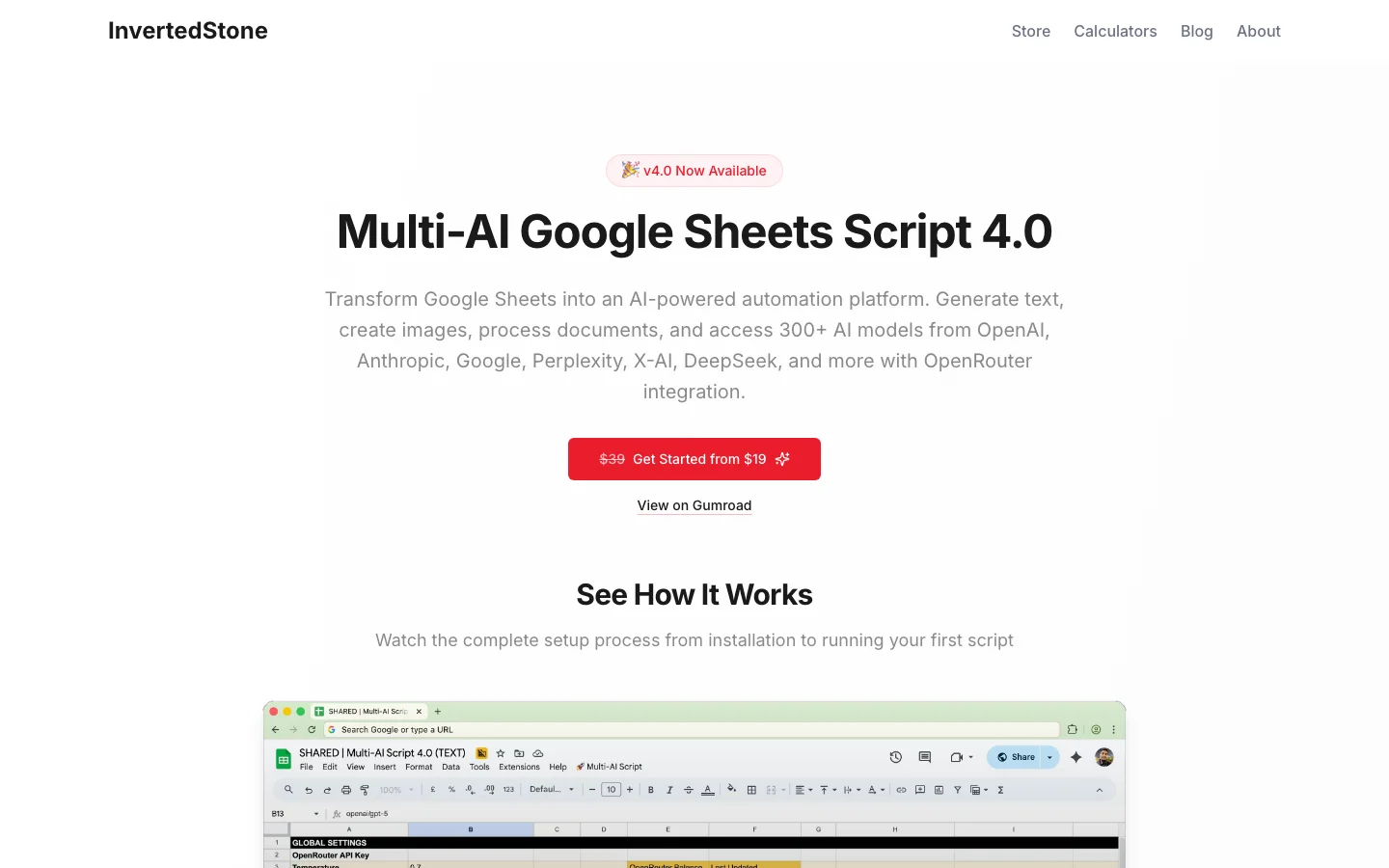 Google Sheets to OpenAI hero image