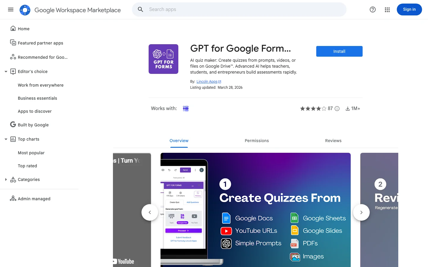 GPT For Google Forms hero image