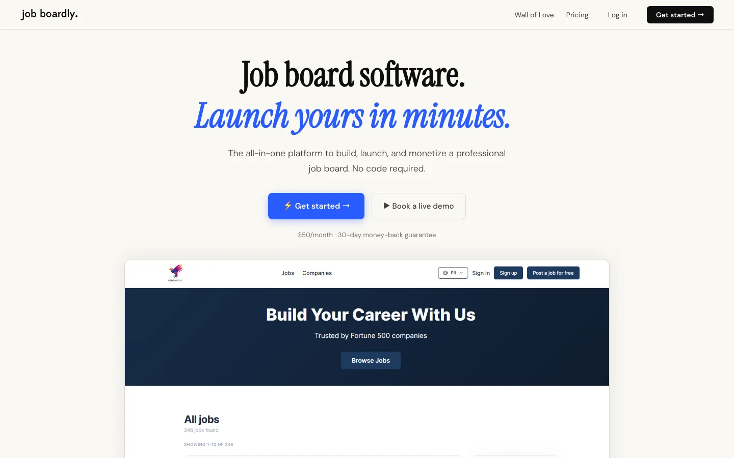 Job Boardly hero image