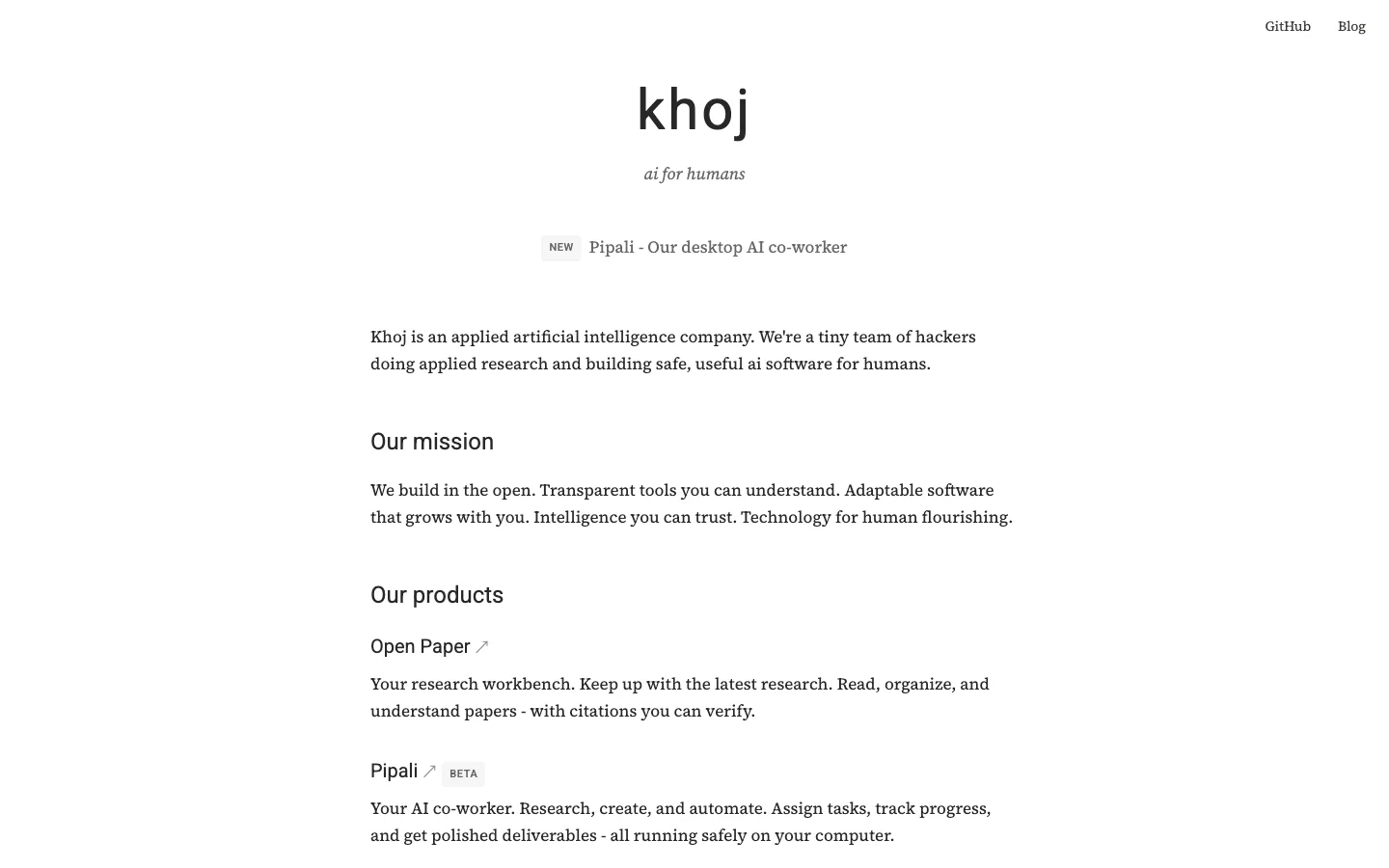 Khoj hero image