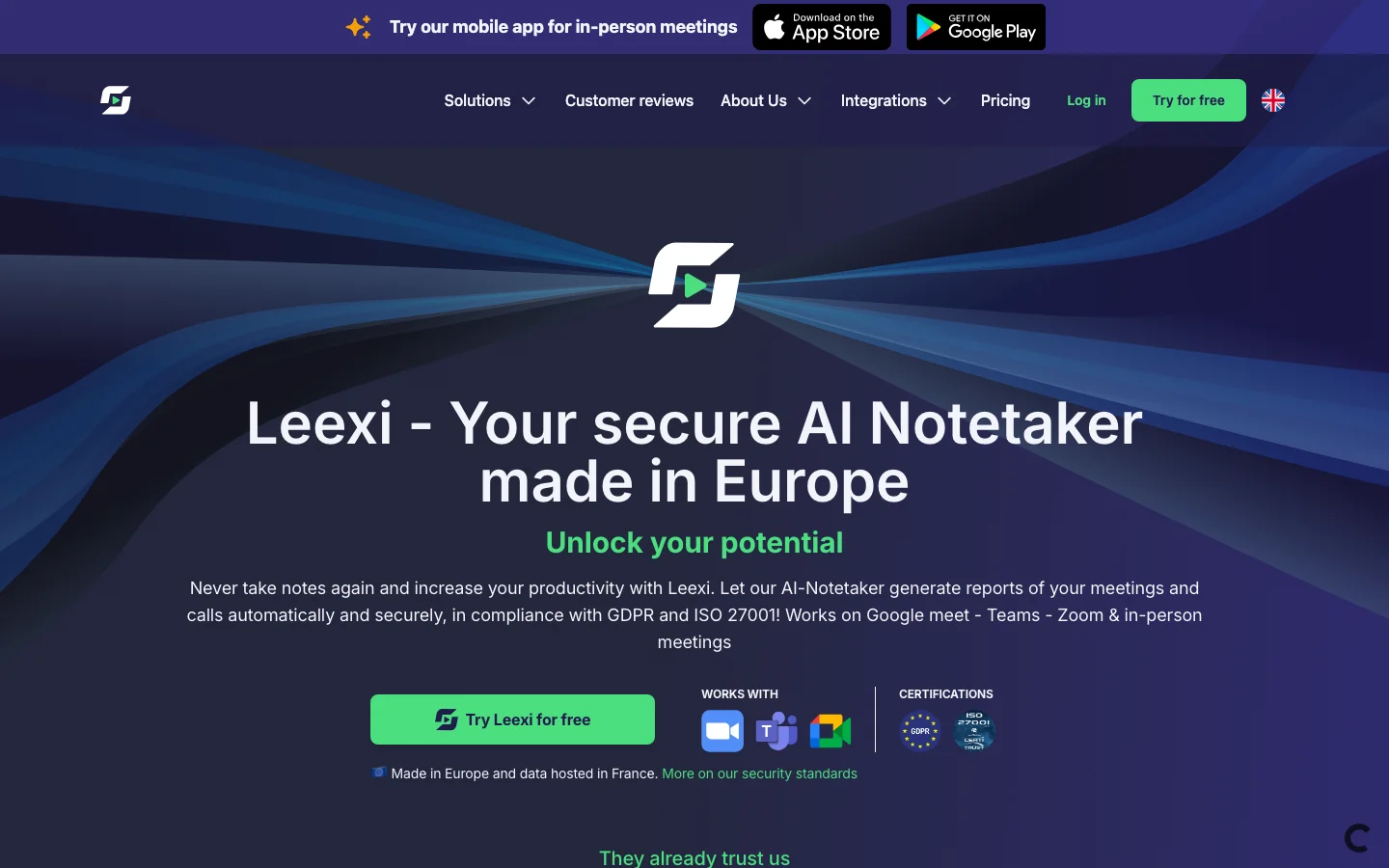 Leexi hero image