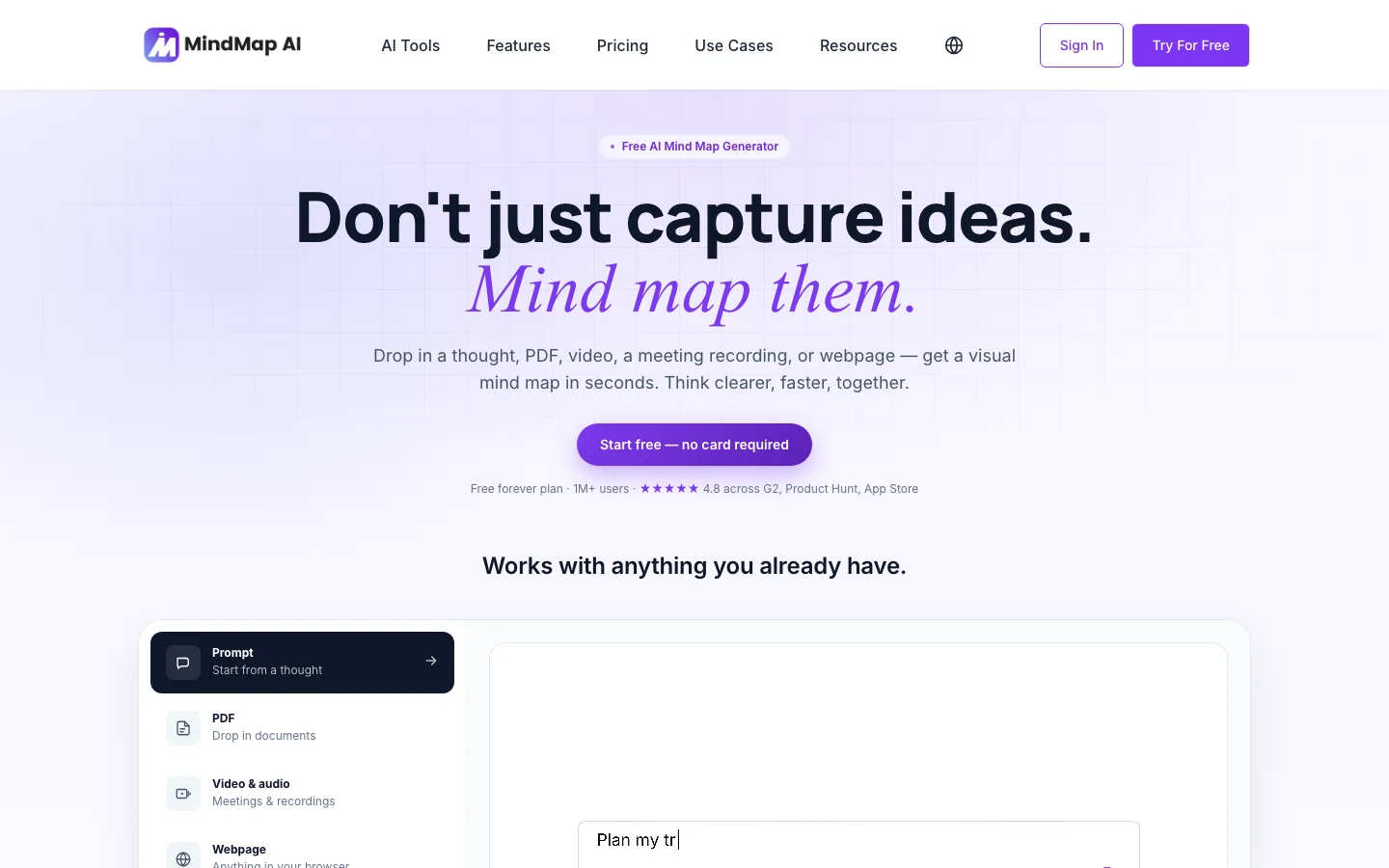 MindMap AI hero image