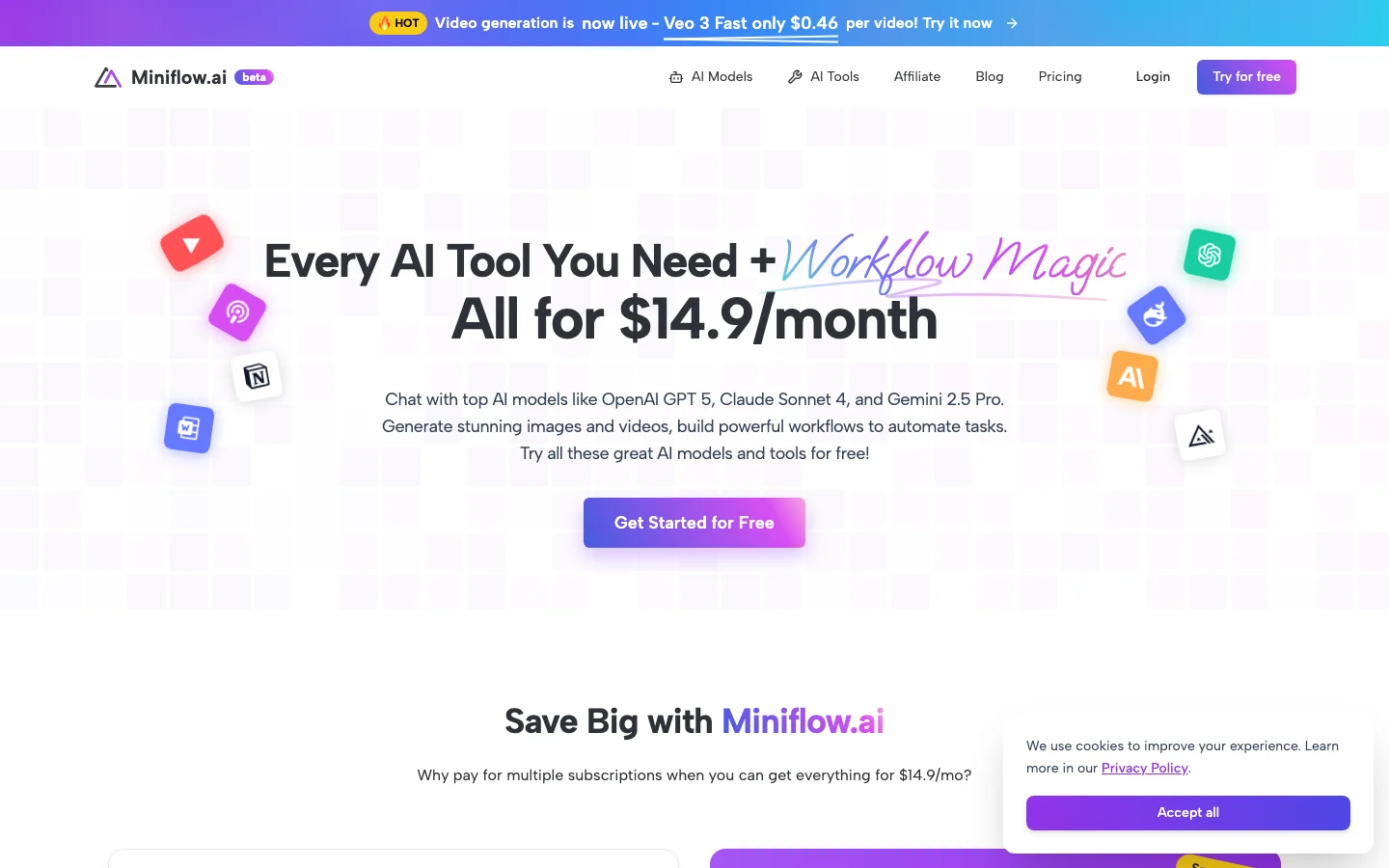 Miniflow hero image