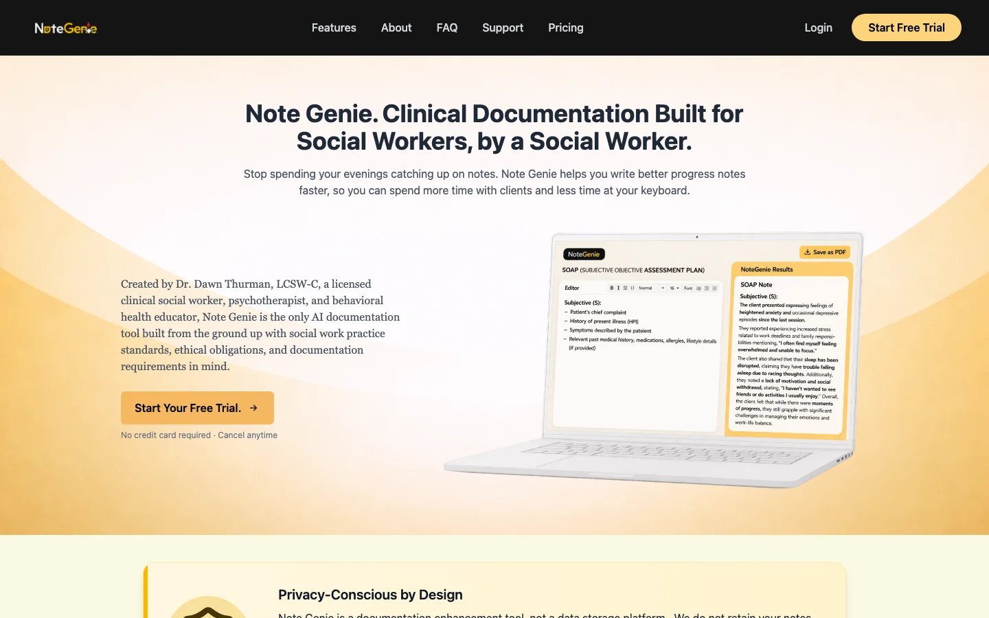 NoteGenie hero image