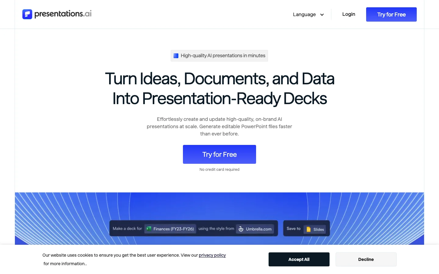 Presentations.ai hero image