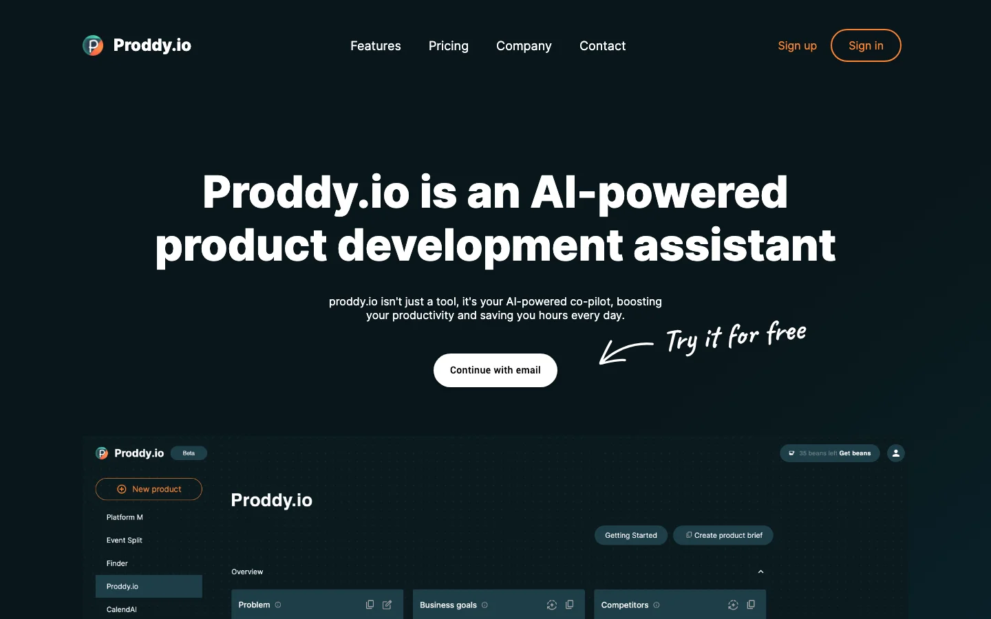 Proddy.io hero image