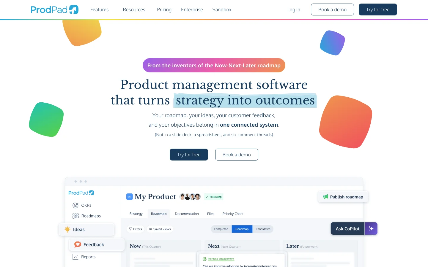 ProdPad hero image