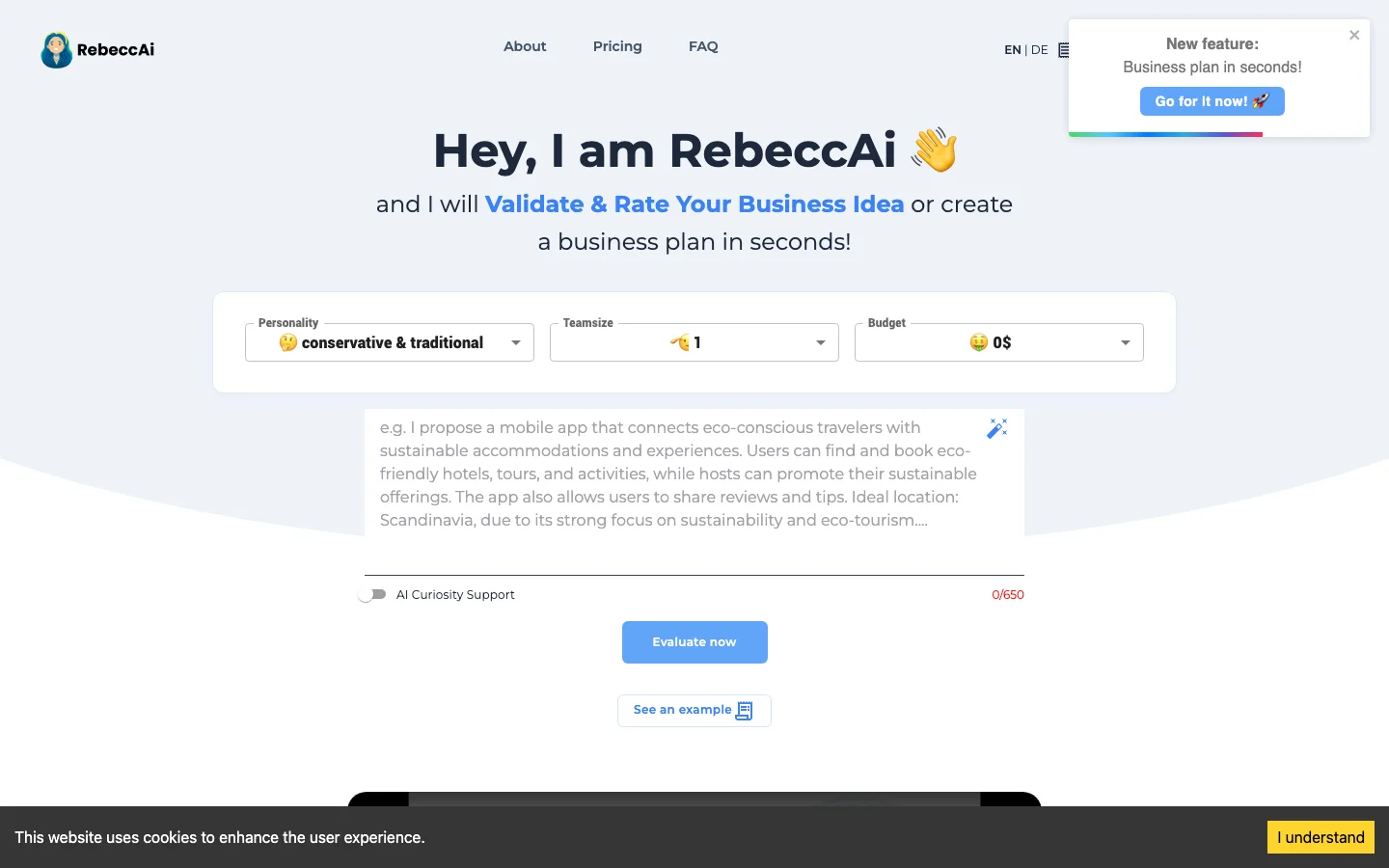 Rebecc AI hero image
