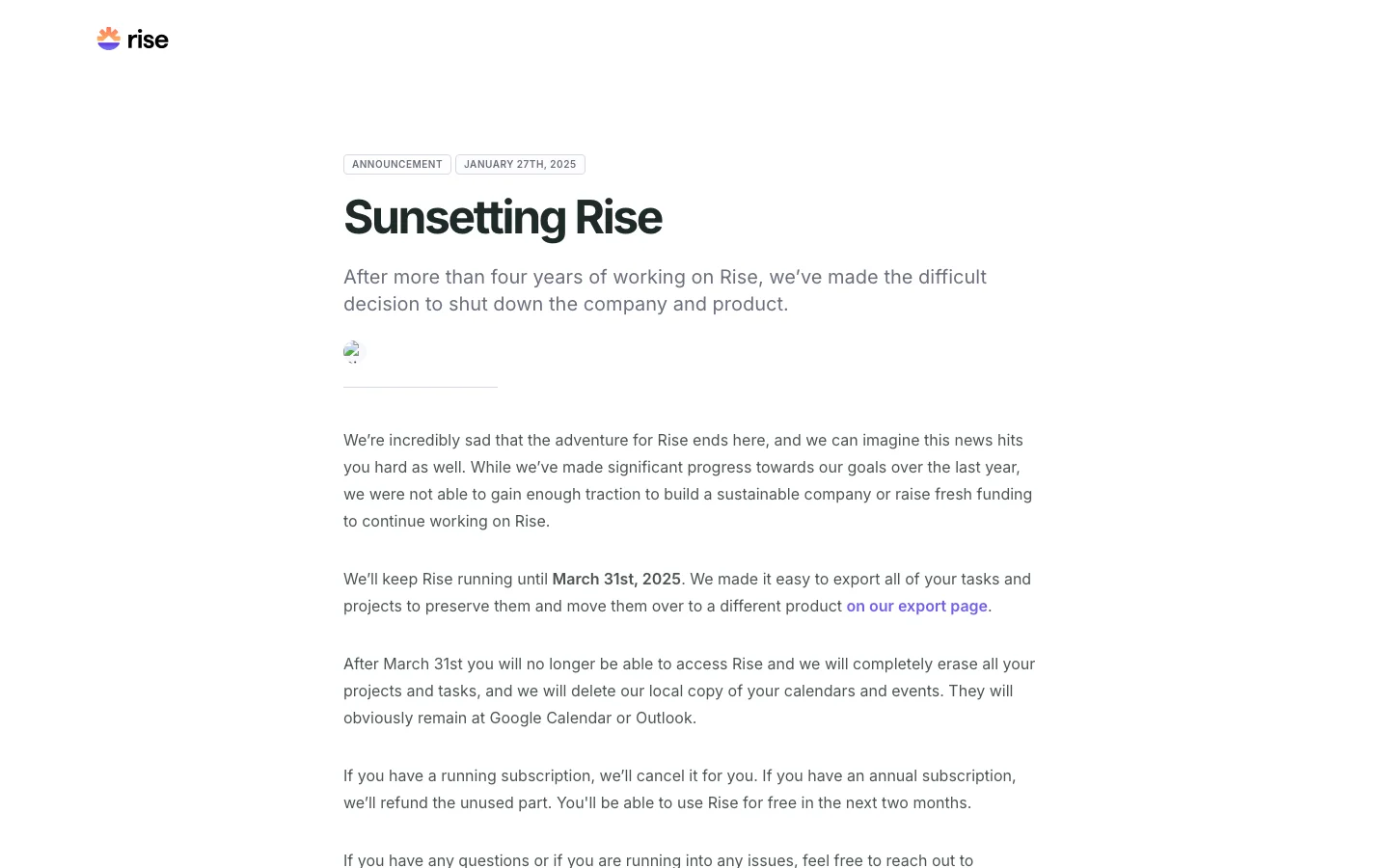 Rise hero image