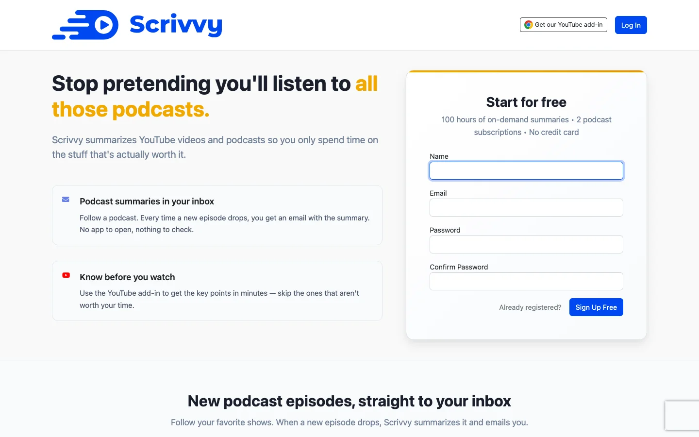 Scrivvy hero image