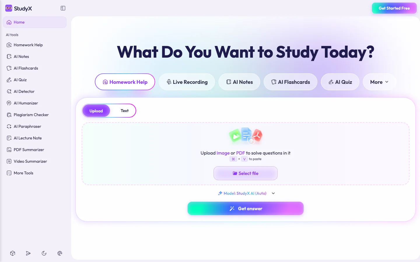 StudyX hero image