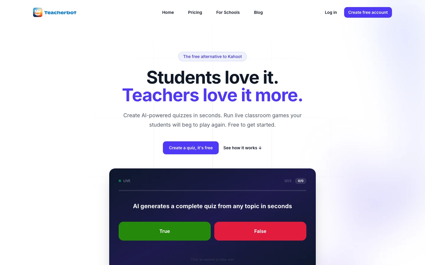 Teacherbot hero image