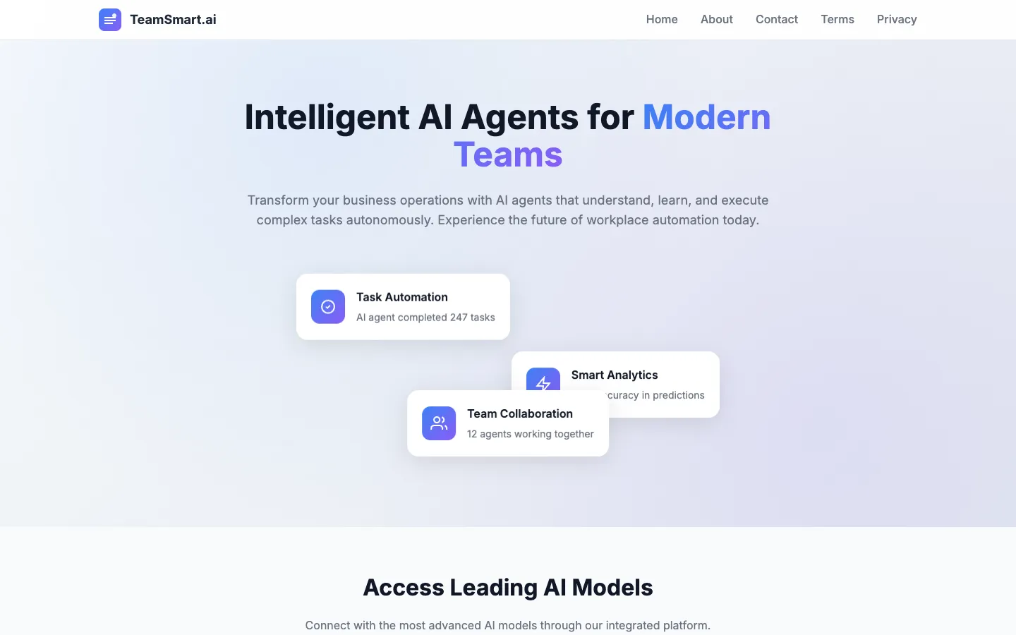 TeamSmart AI hero image