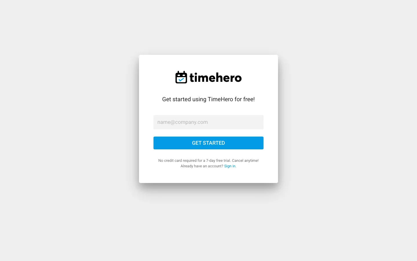 TimeHero hero image