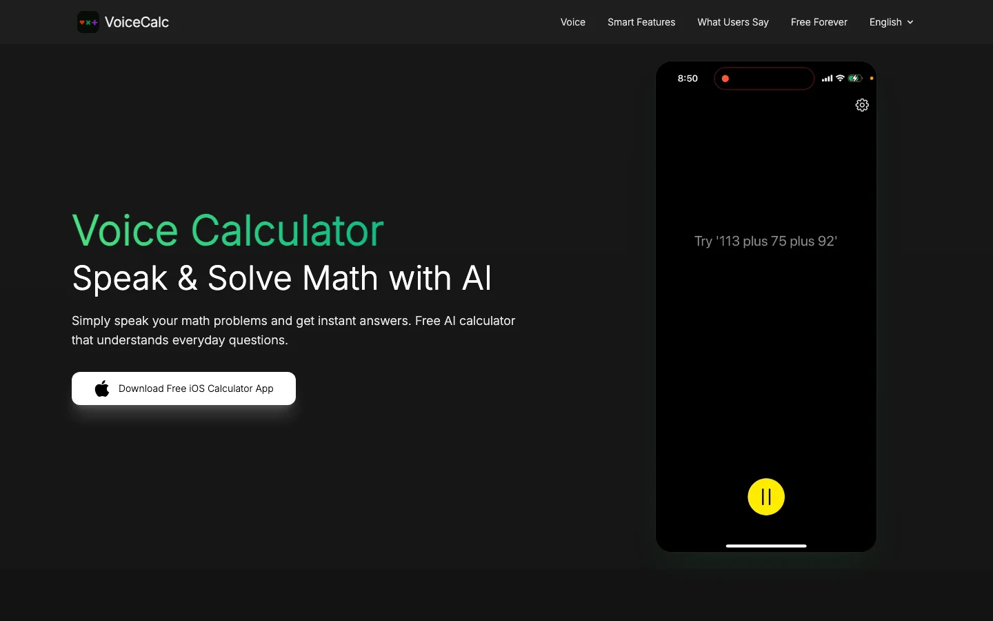 Voice Calculator hero image